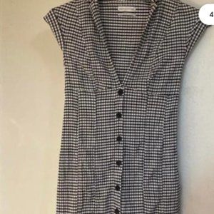 Urban Outfitters black and white Gingham dress XS